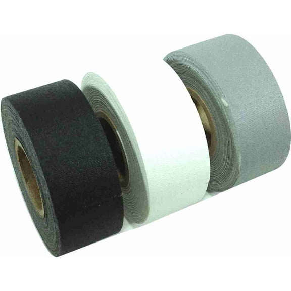 AMERICAN RECORDER 1" x 8 YARDS MINI ROLL GAFFERS TAPE - SOLID COLORS - 3 Pack