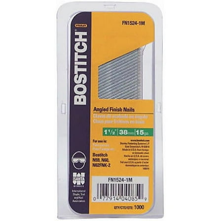 Stanley Bostitch FN1524-1M 1.5 in. Finish Nail- 15 Guage - 1000 Pack