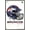 Barnwood Framed Version, variant on NFL Denver Broncos - Drip Helmet 20 Wall Poster with Wooden Magnetic Frame, 22.375" x 34"