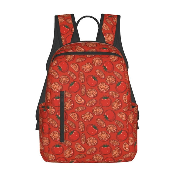 Disketp Tomatoes Mochila Ligera e Impermeable, Mochila de Día Resistente para Viajes, Senderismo y Uso Diario para Hombre y Mujer