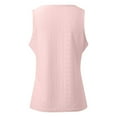 thumbnail image 5 of Beach Vacation Clothes for Women Camisoles with Support Women 9 10 Casual Summer Top Bra Shelf Top plus Blouse Dressy Bodysuit for Bohemian Shirt Button up Summer Sexy V Pink M, 5 of 5