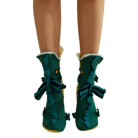 

Men Women Kids Funny Animal Socks Knit Warm 3D Novelty Animal Foot Socks Winter Floor Socks Thick Knit Accessory