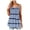 Light Blue, variant on QUINDOS Tank Tops for Women 2025 Summer Light Blue Yoga Fashion Printed Vest Sleeveless Blouse Rond-neck Suspenders Tops Camisoles for Women 2025