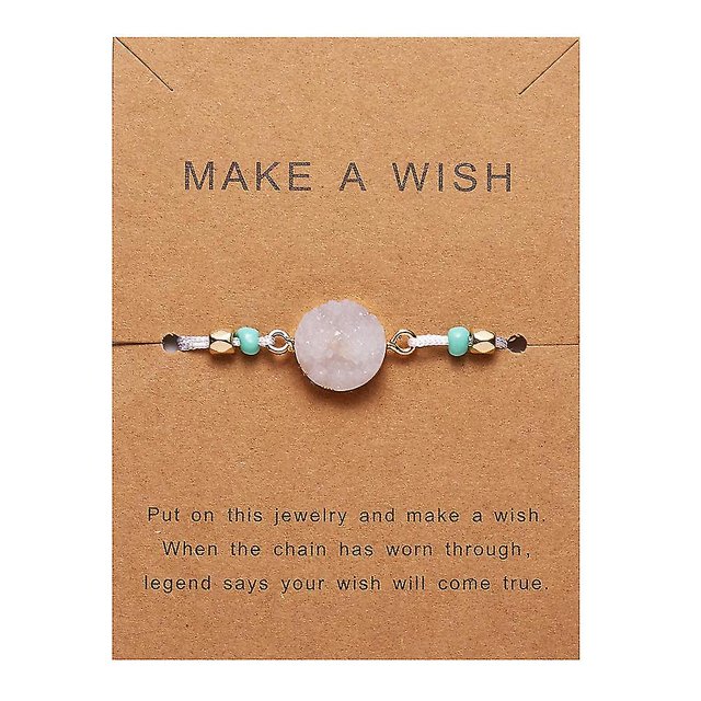 Make A Wish Bracelets Adjustable Natural Stone Bracelets Gifts