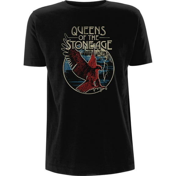 Men's Queens Of The Stone Age Eagle Slim Fit T-shirt X-Large Black
