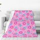 thumbnail image 1 of Balery Donuts Manta de Felpa Suave y Acogedora – Cobija de Franela Aterciopelada para Cama, Lavable y Cálida para Sofá, Mascotas, Transpirable-60"x50", 1 of 7