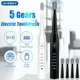 thumbnail image 2 of Cepillo de dientes eléctrico ultrasónico potente, recargable por USB, lavable, blanqueador electrónico, J110, 2 of 5