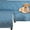 Grey Blue, variant on TOPCHANCES Reversible L Shape Sofa Slipcover, Sectional Couch Cover (Large Size, Brown)