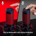 thumbnail image 3 of HyperX QuadCast - USB Condenser Gaming Microphone, for PC, PS4, PS5 and Mac, Anti-Vibration Shock Mount, Four Polar Patterns, Pop Filter, Gain Control, Podcasts, Twitch, YouTube, Discord, Red LED, 3 of 12