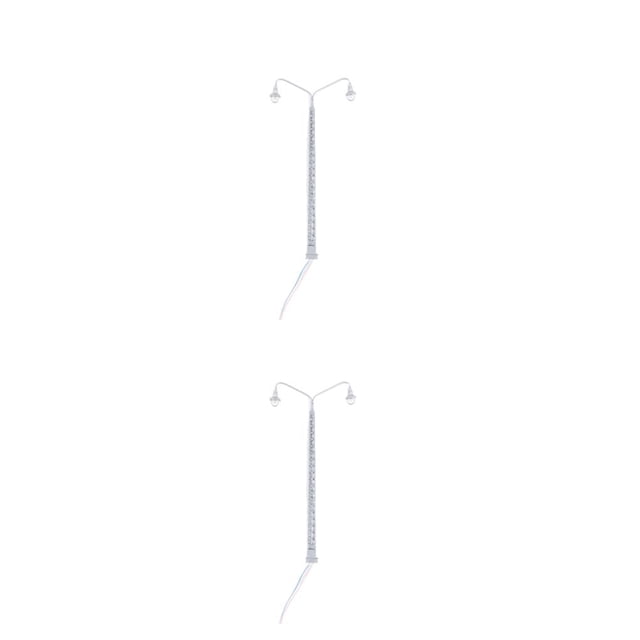 Lámpara ferroviaria Bearachild 1:87 Plata luz blanca 2Conjunto