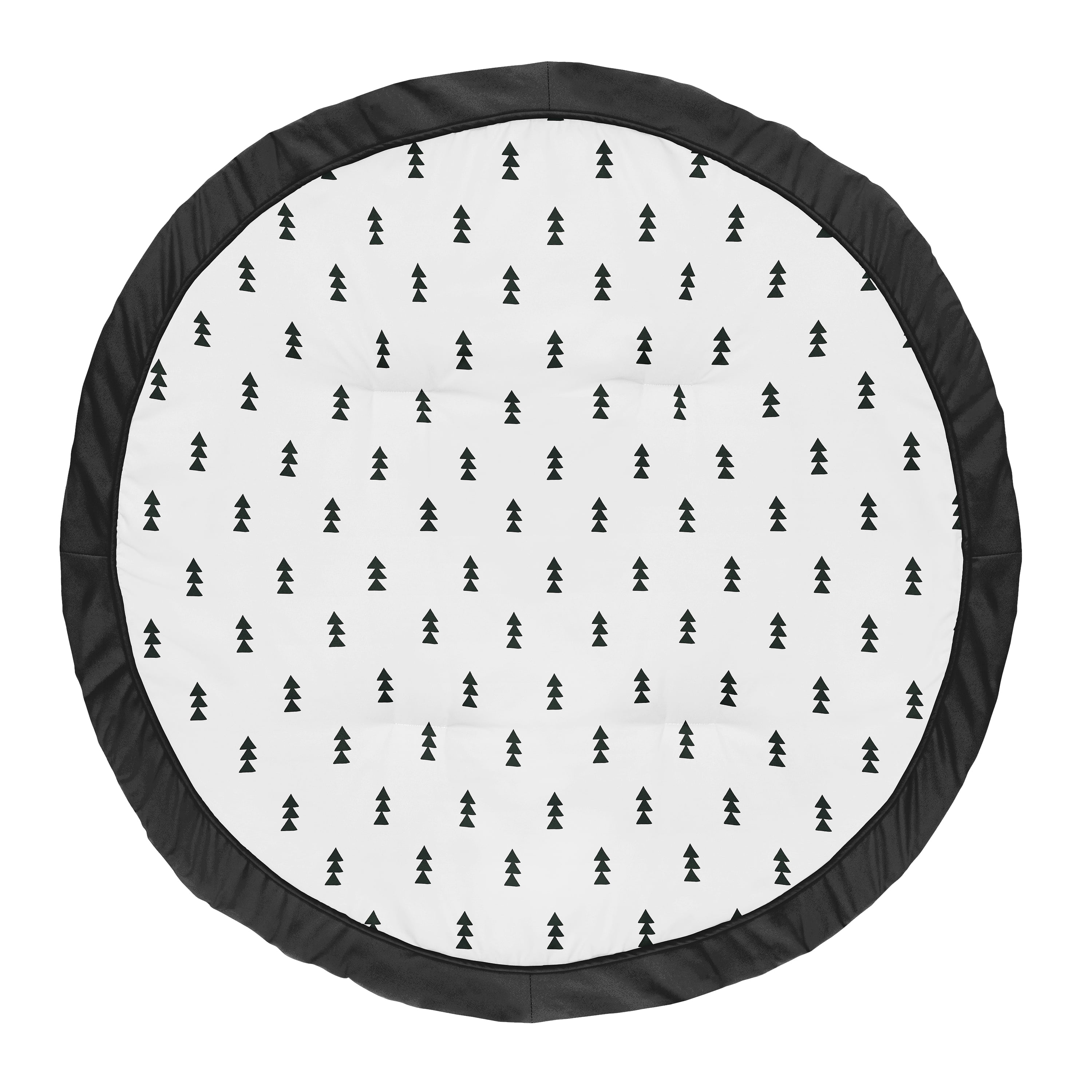 Black and White Bear Mountain Triangle Baby Play Mat by Sweet Jojo Designs