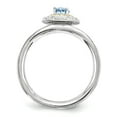 thumbnail image 3 of Sterling Silver & 14k Sterling Silver Blue Topaz Ring, 3 of 9