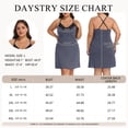 thumbnail image 5 of Daystry Womens Plus Size Nightgown Pajamas Ribbed Nightgown V-Neck Loungewear Dress Lace-Trimmed Spaghetti-Strap All-Season Style L-4XL, 5 of 8