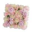thumbnail image 1 of Panel de pared de flores artificiales, fondo floral para decoración de bodas. Rosa claro, 1 of 9