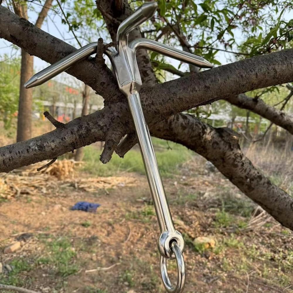 ISURE MARINE Boat Anchor Stainless Steel 4-Claw Anchor Anti-rust Grab Hook Anchor Grapple