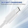 thumbnail image 3 of Uxcell Lot de 2 Rallonges d'Alimentation USB vers Micro USB de 13,1 Pi, Long Cordon de Chargement, Blanc, 3 of 6