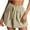 Beige, variant on Plebaso Women's Shorts Summer High Waisted Wide Leg Shorts Drawstring Pocket Vacation Beach Shorts