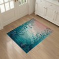 thumbnail image 3 of ODIKA 3'x5' Washable Accent Rug Pet Friendly, Non-Shedding Mat Mermaid Gradient Scale Mosaic With Ombre Fish And Coral Accents for Bedside, Nursery Room, 3 of 7