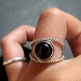 thumbnail image 4 of Divya Shakti Genuine Black Onyx Ring, Black Onyx Silver Ring, Black Onyx Sterling Silver Ring, Black Onyx Statement Ring, Valentines Day Gift For Her, 4 of 8