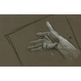 thumbnail image 3 of Edwin Austin Abbey 14x11 Black Modern Framed Museum Art Print Titled - Sketch of a Hand (1992), 3 of 5