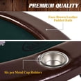 thumbnail image 5 of Barrington Billiards Poker Table with Rails, Cup Holders, Chips & Cards, 5 of 8