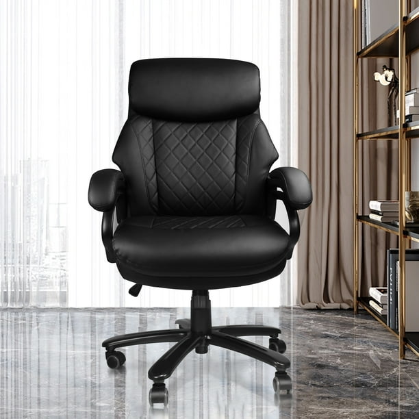 Heavy Duty Executive Office Chair, 400lbs Big and Tall Leather Office
