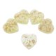 thumbnail image 4 of 5pcs Resina Brillo Amor Corazón Botones Flatback Artesanías Amarillo Sunnimix Cuentas de Botón de Lámina de Oro de Resina, 4 of 8