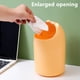 thumbnail image 4 of Papelera pequeña de escritorio con tapa, ideal para mesita de noche, escritorio de oficina y baño, compacta para el hogar y dormitorios, 1 unidad Aestivo | Amarillo | AESTIVO, 4 of 6