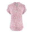thumbnail image 5 of Nmnitkp Casual Tops for Women Stylish Floral Womens Tops V Neck Button Style Perfect as Going Out Tops for Women & Tops for Women Trendy, 5 of 5