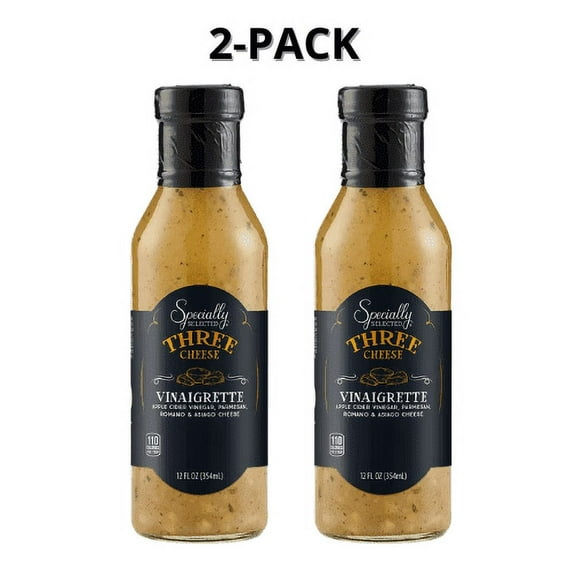 Specially Selected Three Cheese Vinaigrette Dressing,12oz Pack 2