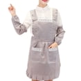 thumbnail image 1 of Women Pockets Waterproof Double Layer Anti\-oil Aprons Kitchen Outsides BBQ Cooking Thick Cloth Sleeves No.11, 1 of 7