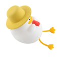 thumbnail image 4 of Silicone Night Light USB Charging Adjustable Brightness LED Soft Light Cute Duck Night Lamp with Phone Holder and Hat, 4 of 4