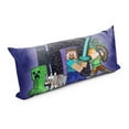 thumbnail image 2 of Minecraft Soft Plush Polyester Velboa Body Pillow for Kids, 2 of 4