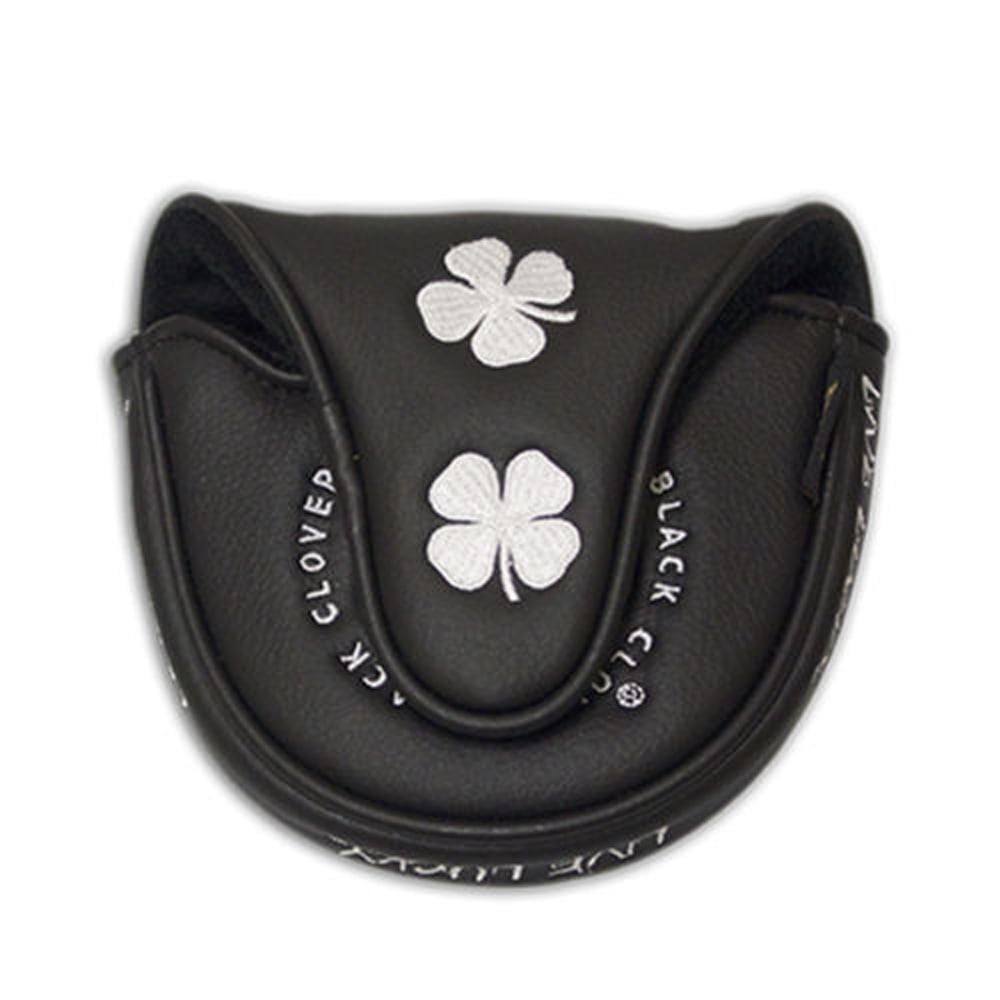 NEW Black Clover Live Lucky Golf Black/Silver Mallet Putter Headcover