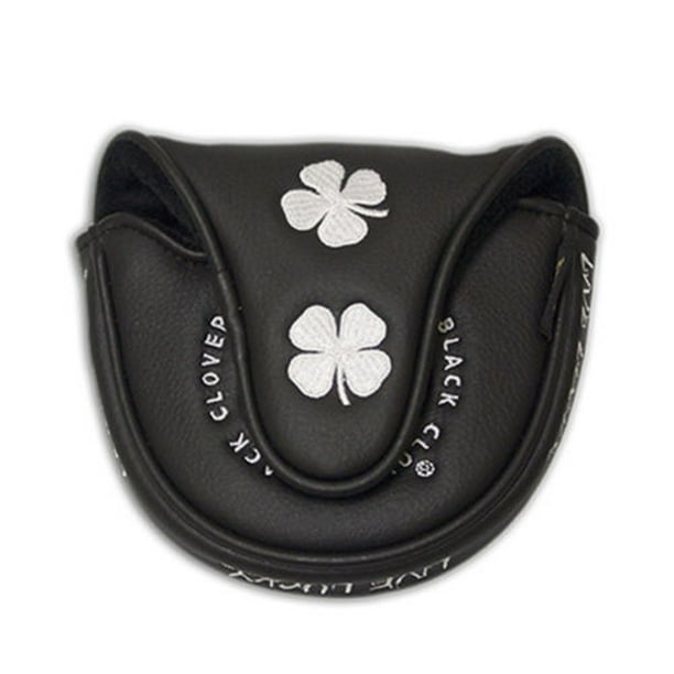NEW Black Clover Live Lucky Golf Black/Silver Mallet Putter Headcover