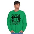 thumbnail image 5 of Betty Boop Saint Paddys Sassy Lassy Women Crewneck Sweatshirt Brisco Brands S, 5 of 6