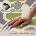 thumbnail image 6 of ODIKA 4'x6' Washable Area Rug Pet Friendly, Non-Shedding Olive Gray Geometric Abstract Design Elegant Interplay of Circular and for Bedroom, Reading Nook, 6 of 7