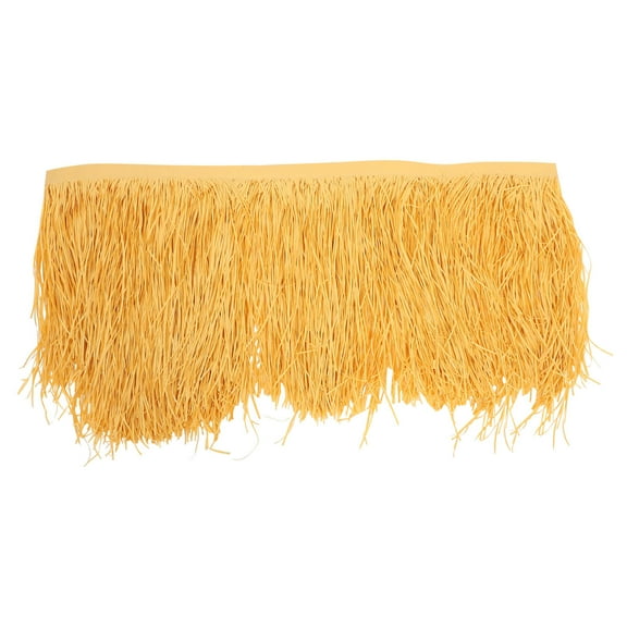 Hemoton Mexican Grass Skirting for Tiki Bar Roof, Blinds, Palm Palapa Straw Thatch Roll, Light Brown Fence Party Decoration