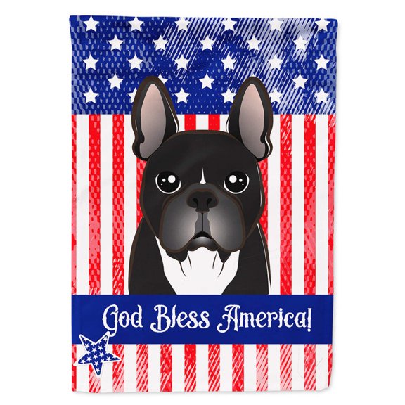 Caroline's Treasures BB2157CHF French Bulldog Flag Canvas House Size , Large, multicolor