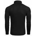 thumbnail image 5 of COOFANDY Men Mock Turtleneck Sweater Regular Fit Long Sleeve Sweater Pullover Sweaters, 5 of 6