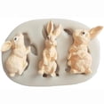 thumbnail image 4 of DPTALR Silicone Chocolate Baking Mold Cake Decoration Rabbit Bunny Cake Mould, 4 of 9