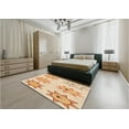 thumbnail image 4 of Ahgly Company Indoor Square Patterned Golden Blonde Gold Area Rugs, 4' Square, 4 of 6