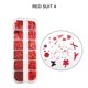 thumbnail image 3 of Guardurnaity Nail Wraps Sticker DIY Crafting Etiquetas de manicura ultrafinas Pulido de tamaño mixto Copos de brillo profesional de suministros Juegos de manicura cuatro Conjunto rojo Guardurnaity CE012446-04B, 3 of 6