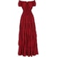 thumbnail image 1 of Zhitunemi Disfraz renacentista para mujer, vestido medieval de camisola, camisetas campesinas irlandesas debajo del vestido, 1 of 4