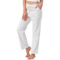 thumbnail image 1 of Pantalones de lounge para mujeres INSPIRE CHIC de algodón, rectos, con cintura elástica, cordón y bolsillo, pijama deportivo para dormir, ropa de noche, color gris claro S, 1 of 6