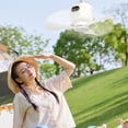 thumbnail image 4 of Portable Ceiling Fan with Light for Canopy, Gazebo, Patio, RV, Garage, Porch, 8000mAh Battery Operated Tent Fan, 8H Timer & 4 Speeds Detachable Blades, Hanging Camping Fan, 4 of 12