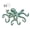 Green, variant on lanema Creative Iron Octopuses Hook Wall Mounted Rack For Keys Office Supplies Storage