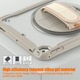 thumbnail image 6 of Dteck Case for iPad Air 2/iPad Pro 9.7"/iPad 5th/6th Generation,Military Grade Shockproof Silicone Protective Cover 360° Rotatable Stand- Shoulder Strap- Handle- Pencil Holder,Khaki, 6 of 8