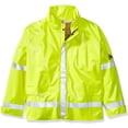 thumbnail image 3 of Bulwark Hi-Visibility Flame-Resistant Rain Jacket JXN6 Yellow/ Green 4XL, 3 of 4