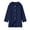 Dark Blue, variant on Girls Hooded Single Coat, Kids Solid Color Mid Length Button Down Trench Outerwear, Long Sleeve Warm Overcoat with Side Pockets for Fall Winter(Light Blue,6-7 Years)